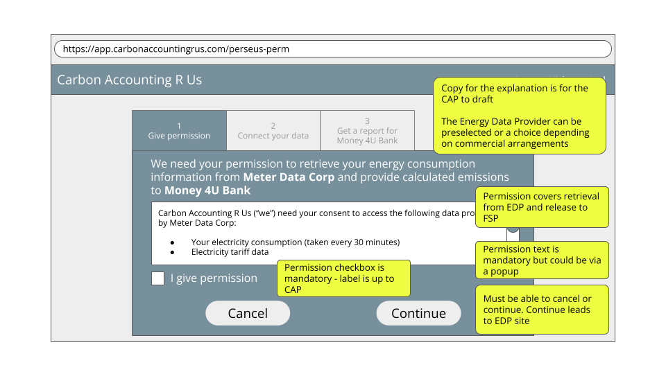 Single Permission Flow - Permission screen